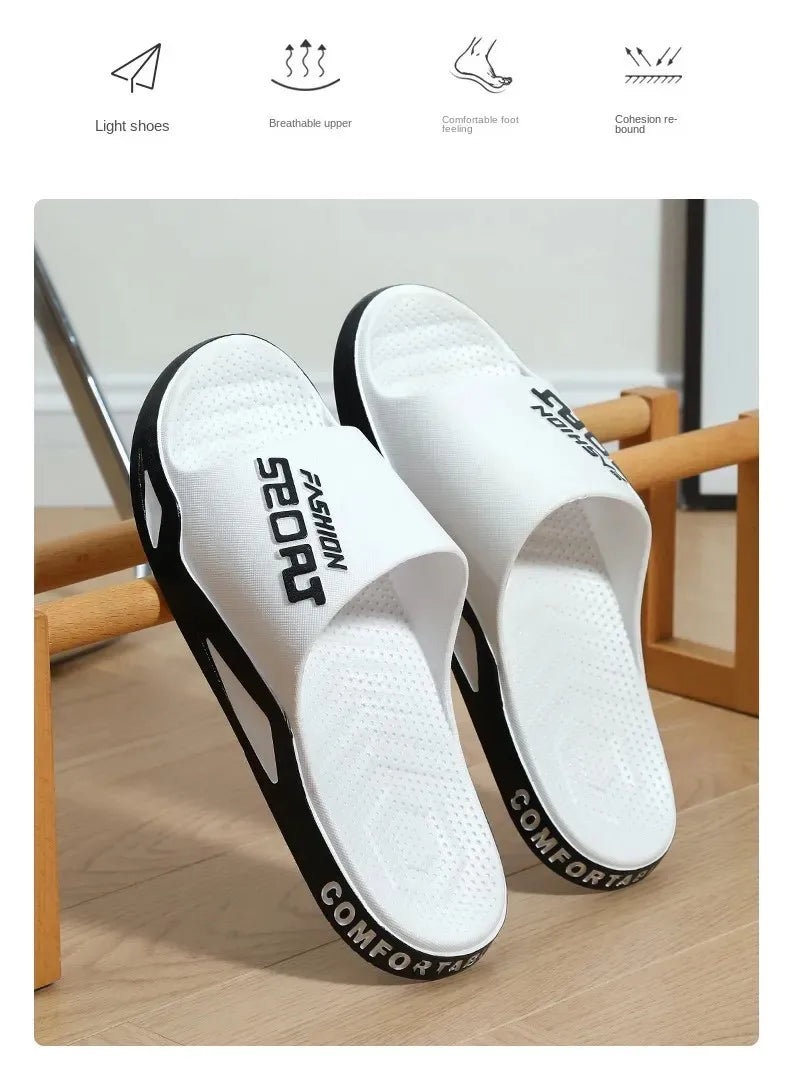 Summer Fashion Slippers For Men Sport Outdoor Sandals Bathroom Non-skid Indoor And Home Sandals For Women Couple Lovers Shoes