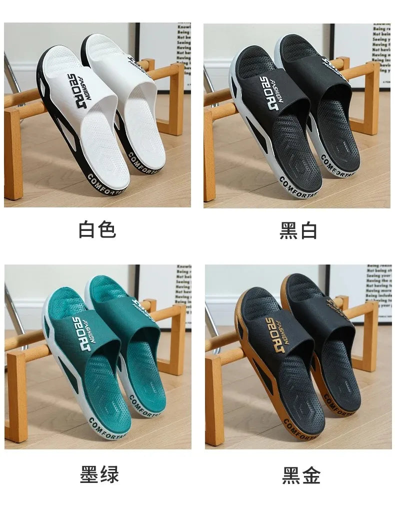 Summer Fashion Slippers For Men Sport Outdoor Sandals Bathroom Non-skid Indoor And Home Sandals For Women Couple Lovers Shoes