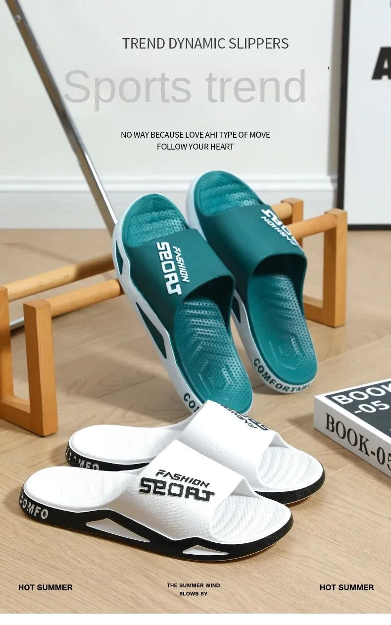 Summer Fashion Slippers For Men Sport Outdoor Sandals Bathroom Non-skid Indoor And Home Sandals For Women Couple Lovers Shoes