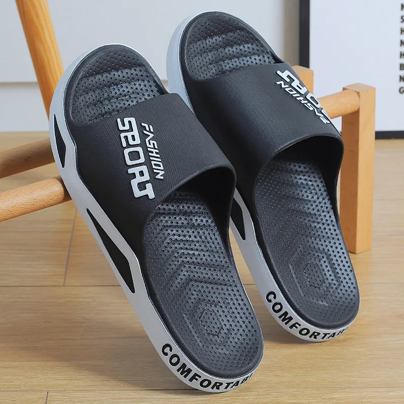 Summer Fashion Slippers For Men Sport Outdoor Sandals Bathroom Non-skid Indoor And Home Sandals For Women Couple Lovers Shoes