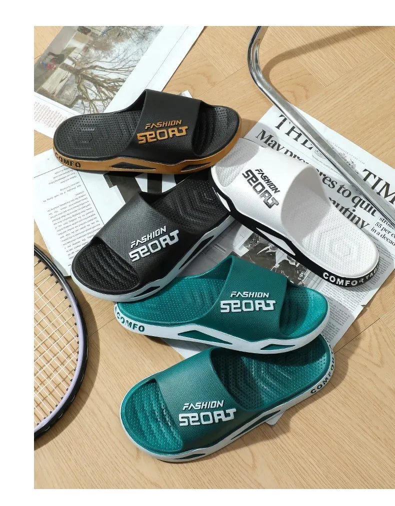 Summer Fashion Slippers For Men Sport Outdoor Sandals Bathroom Non-skid Indoor And Home Sandals For Women Couple Lovers Shoes