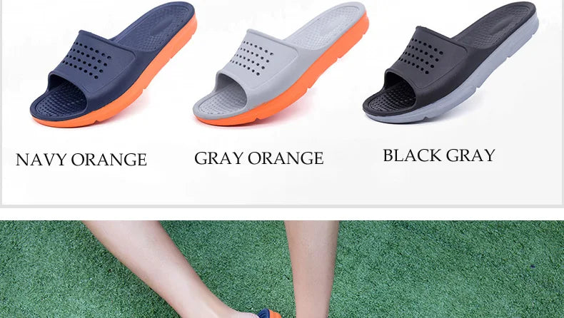 Summer Men Rubber Slippers Men's Beach Slates Slides Indoor Home House Pool Slipper Sleepers Big Foot Plus Size 52 53 54 55 56