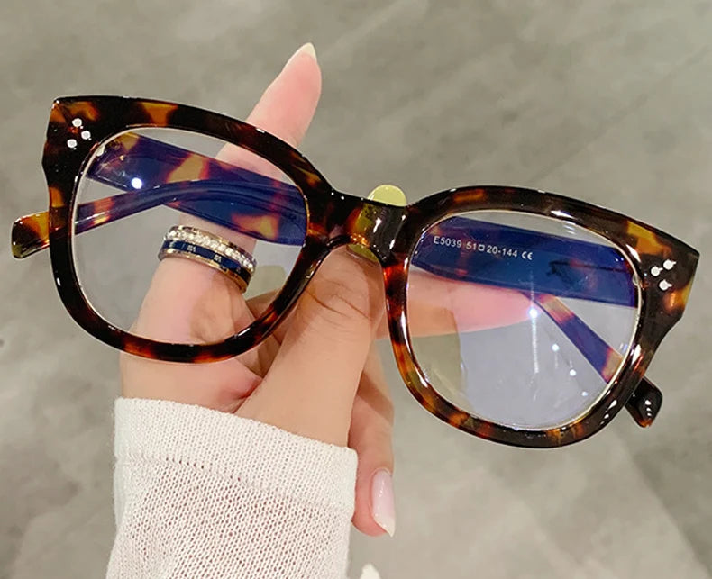 OEC CPO Fashion Optical Square Glasses Frames Women Men Retro Prescription Frames Clear Lens Glasses Ladies Eyeglasses Unisex