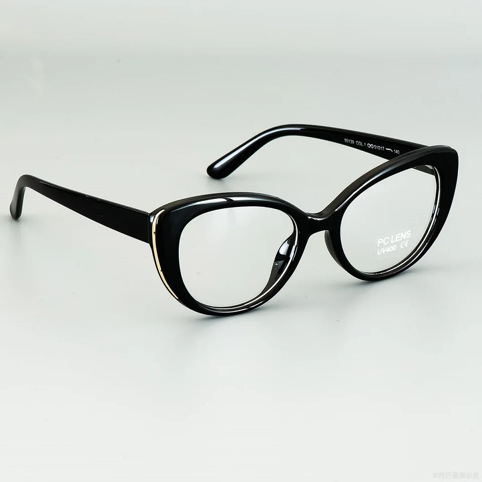 Pixcico 45677 Cat Eye Glasses Frames Women Optical Fashion Computer Glasses Customized prescription glasses