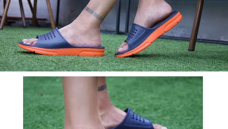 Summer Men Rubber Slippers Men's Beach Slates Slides Indoor Home House Pool Slipper Sleepers Big Foot Plus Size 52 53 54 55 56