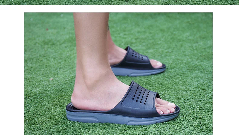 Summer Men Rubber Slippers Men's Beach Slates Slides Indoor Home House Pool Slipper Sleepers Big Foot Plus Size 52 53 54 55 56