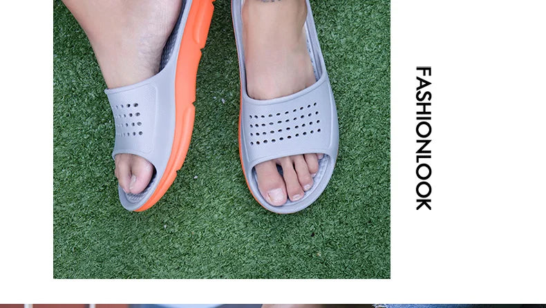 Summer Men Rubber Slippers Men's Beach Slates Slides Indoor Home House Pool Slipper Sleepers Big Foot Plus Size 52 53 54 55 56