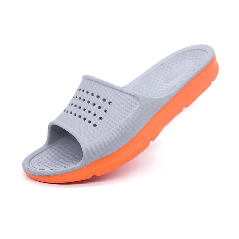 Summer Men Rubber Slippers Men's Beach Slates Slides Indoor Home House Pool Slipper Sleepers Big Foot Plus Size 52 53 54 55 56