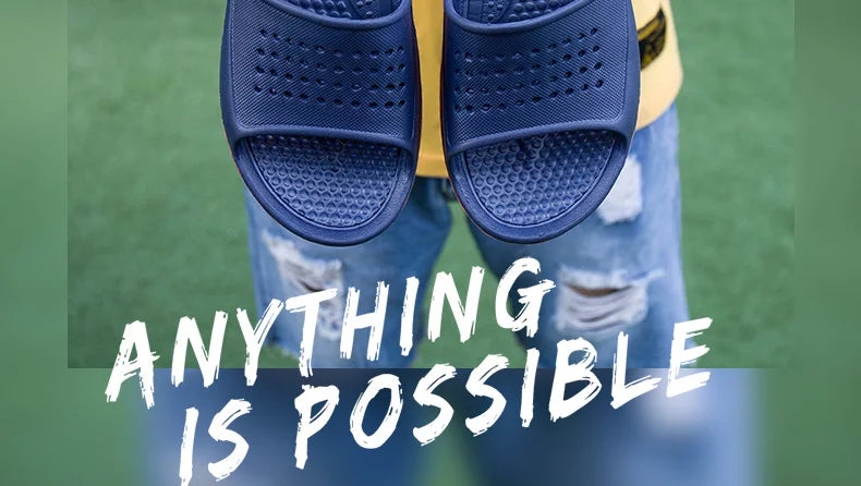 Summer Men Rubber Slippers Men's Beach Slates Slides Indoor Home House Pool Slipper Sleepers Big Foot Plus Size 52 53 54 55 56