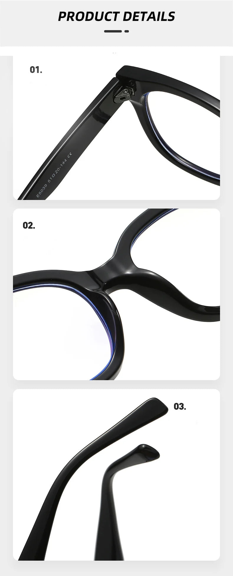 OEC CPO Fashion Optical Square Glasses Frames Women Men Retro Prescription Frames Clear Lens Glasses Ladies Eyeglasses Unisex
