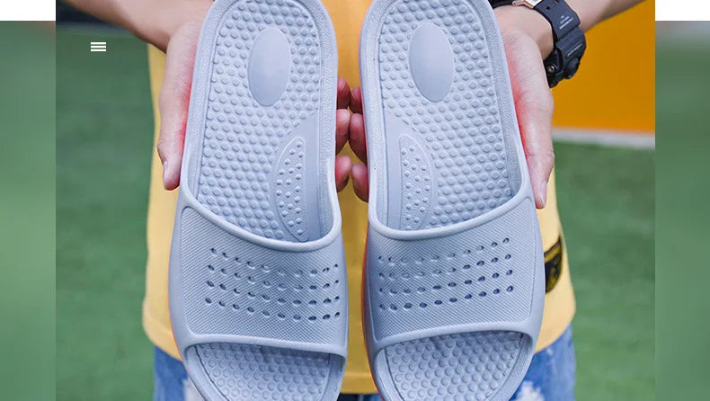 Summer Men Rubber Slippers Men's Beach Slates Slides Indoor Home House Pool Slipper Sleepers Big Foot Plus Size 52 53 54 55 56