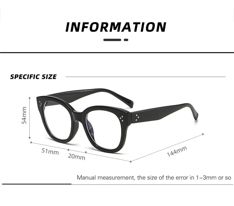 OEC CPO Fashion Optical Square Glasses Frames Women Men Retro Prescription Frames Clear Lens Glasses Ladies Eyeglasses Unisex