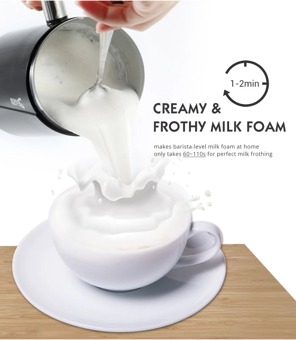 DEVISIB Automatic Milk Frother Electric Hot and Cold for Making Latte Cappuccino Coffee Frothing Foamer Kitchen Appliances 220V