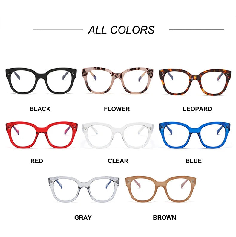OEC CPO Fashion Optical Square Glasses Frames Women Men Retro Prescription Frames Clear Lens Glasses Ladies Eyeglasses Unisex