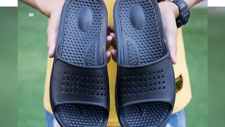 Summer Men Rubber Slippers Men's Beach Slates Slides Indoor Home House Pool Slipper Sleepers Big Foot Plus Size 52 53 54 55 56