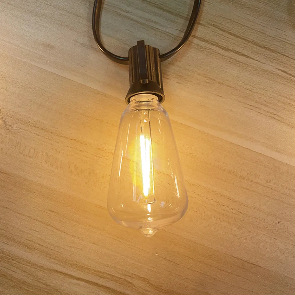 ST38 Globe Outdoor LED String Lights Plastic Shatterproof Bulbs Waterproof Patio Lights for Garden Outside Backyard Porch EU220V