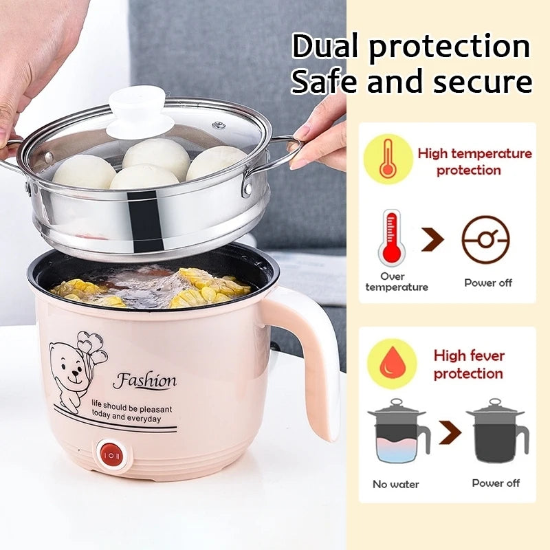 Student dormitory multifunction electric cooking pot for cooking noodles Electric Rice Cooker Machine kitchen acceesories