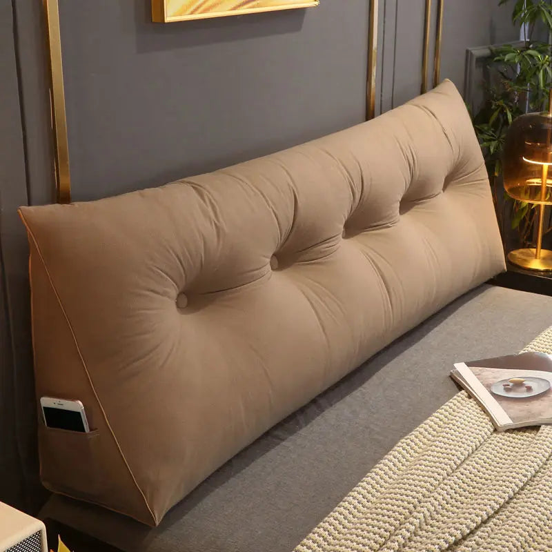 Quality Triangular Headrest Cushion Removable Washable Backrest Soft Waist Protection Sofa Bedroom Decoration Headboard Pillow