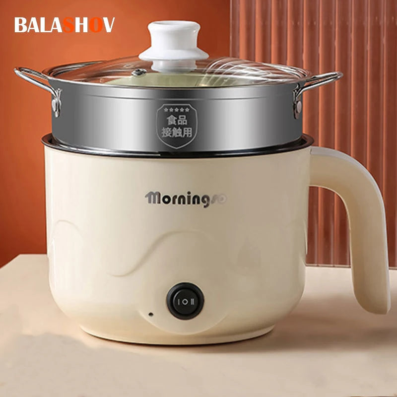 หม้อไฟฟ้าอเนกประสงค์ หม้อไฟฟ้าสำหรับทำอาหาร หม้อไฟฟ้าสำหรับทำอาหาร หม้อนึ่งไข่แบบชั้นเดียว/สองชั้น กระทะเคลือบสารกันติด