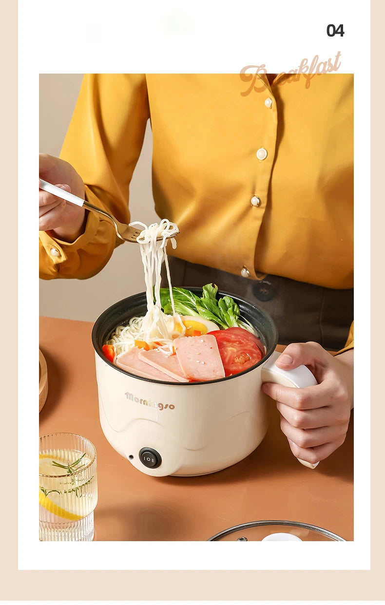 หม้อไฟฟ้าอเนกประสงค์ หม้อไฟฟ้าสำหรับทำอาหาร หม้อไฟฟ้าสำหรับทำอาหาร หม้อนึ่งไข่แบบชั้นเดียว/สองชั้น กระทะเคลือบสารกันติด
