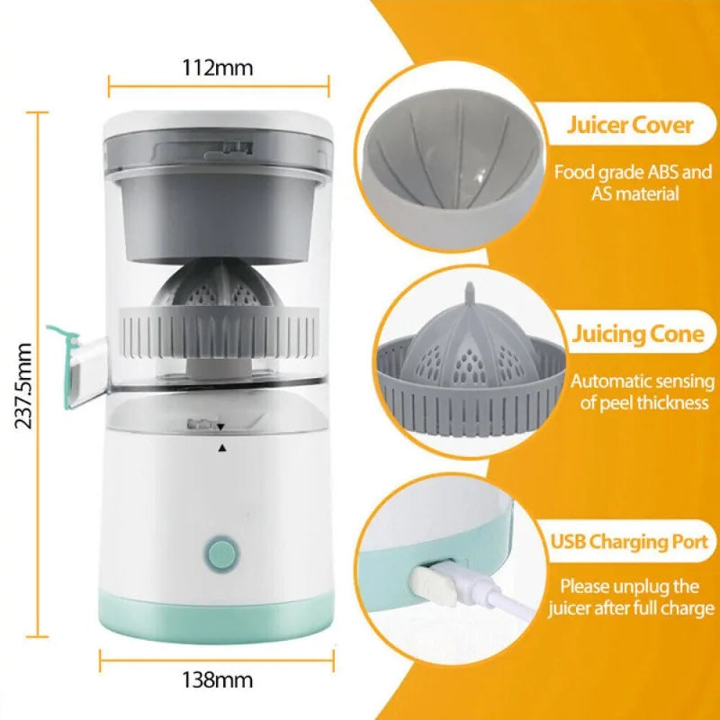 Automatic Electric Citrus Juicer Orange Lemon Fresh Orange Juice Machine Potable Orange Juice Machine For Home