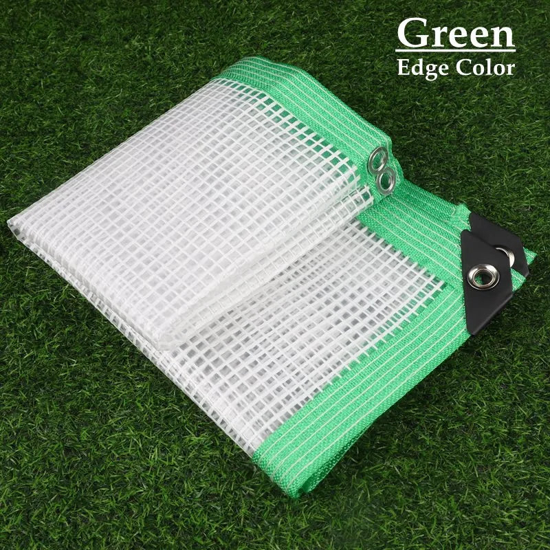 160 180GSM Silvery Edge Mesh Reinforce PE Rainproof Tarpaulin Garden Flower Plants Cover Car Tarpaulin Gazebo Vertical Screen