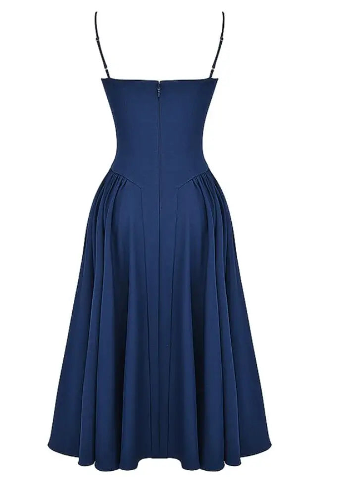 New Fashion Sexy Backless One Cut Collar Strap Solid Color Slim Fit Dress For Women,4 Colors