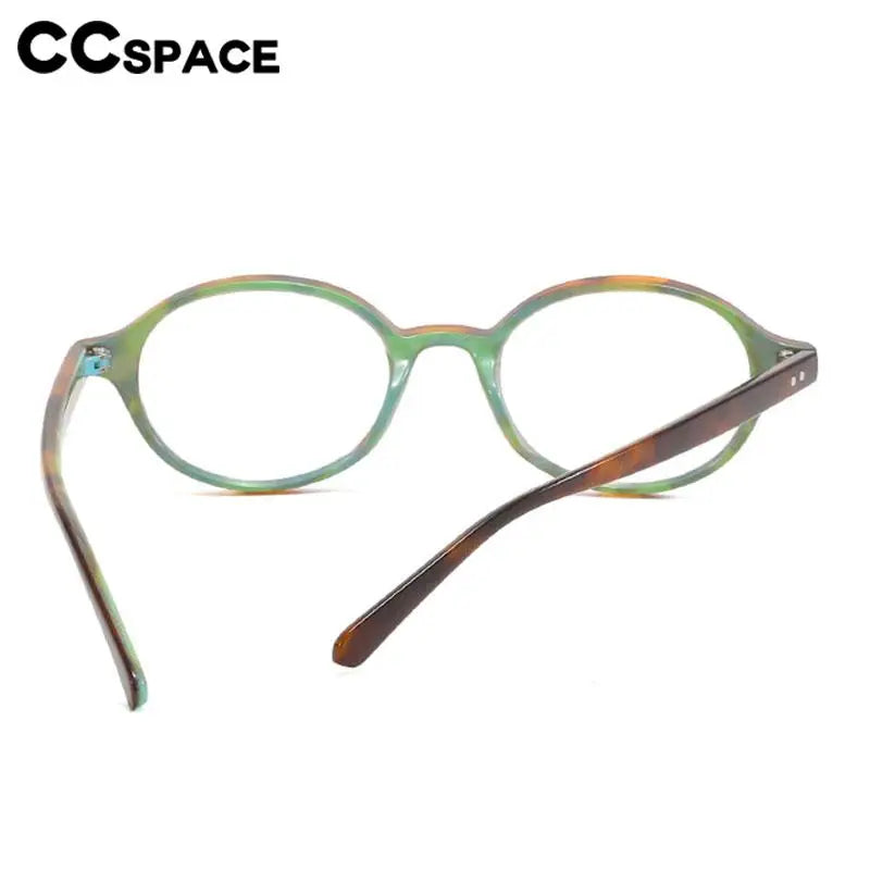 57230 New Oval Anti Blue Light Glasses Women Fashion Rivet Transparent Spectacles Optical Prescription Eyeglass