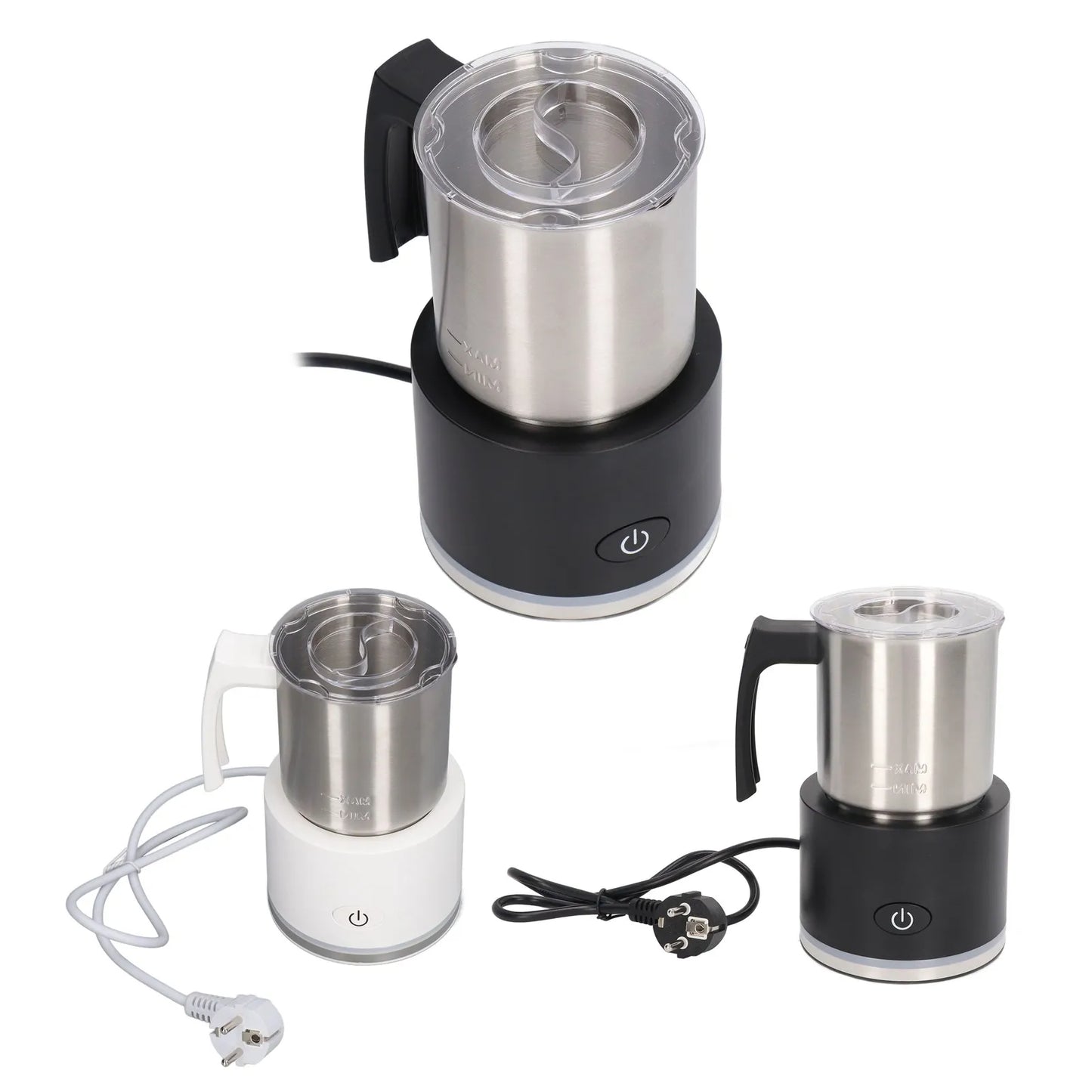 Automatic Milk Foamer Energy Saving EU Plug 220‑240V Electric Milk Frother Stainless Steel Jug for Hot Chocolate for Home
