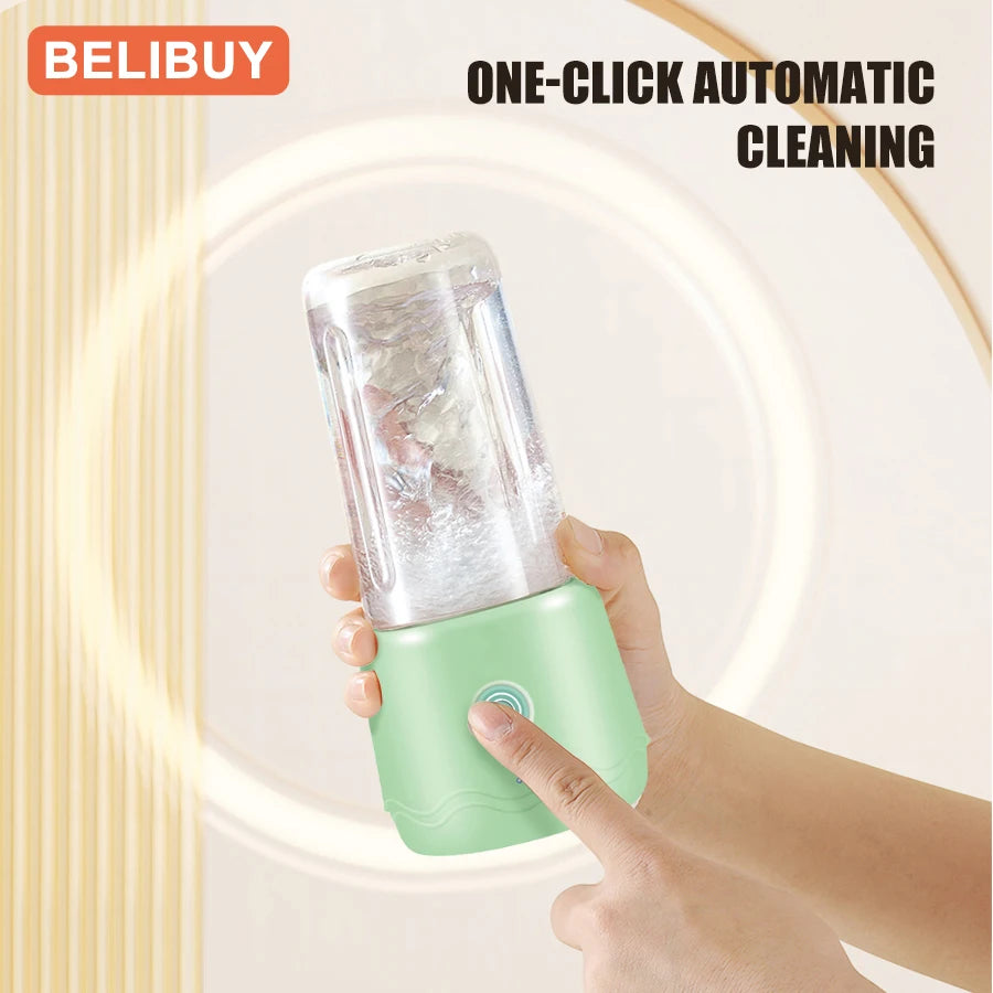 BELIBUY Mini Kitchen Blender Juicer Food Processing Machine Fruit and Vegetable Milk Blender Suitable for Outdoor Juice Cup
