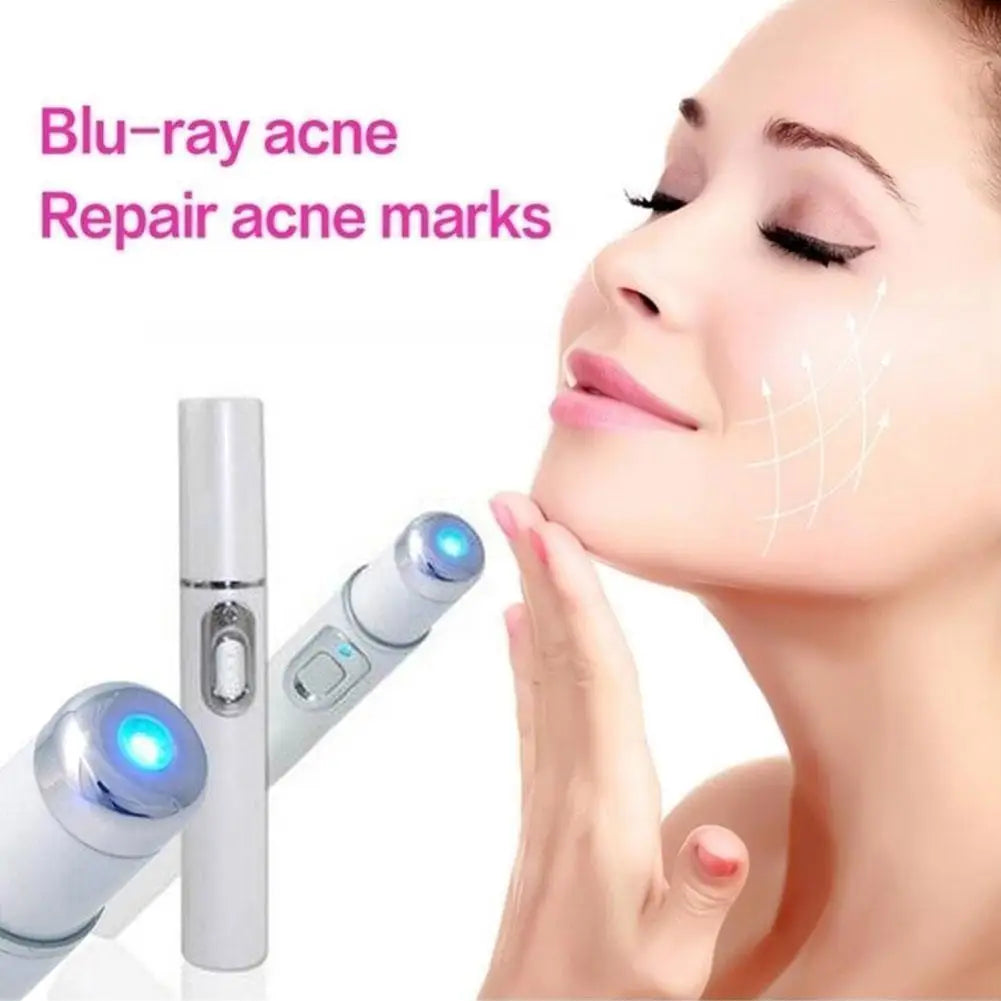 Blue Light Therapy Acne Laser Pen LED Face Light Therapy For Scar Wrinkle Removal Treatment Device Skin Care Beauty Equipment