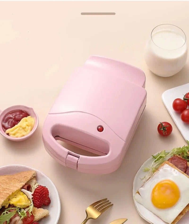 650W Sandwich Maker Home Electric Waffle Maker Panini Bake Maker Fast Breakfast Maker Heating Toaster Kitchen Appliances 220V