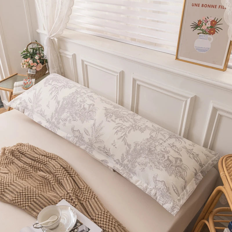 One Piece Double Long Pillowcase Home Couple Pillowcase Extended Pillowcase (Excluding Core)