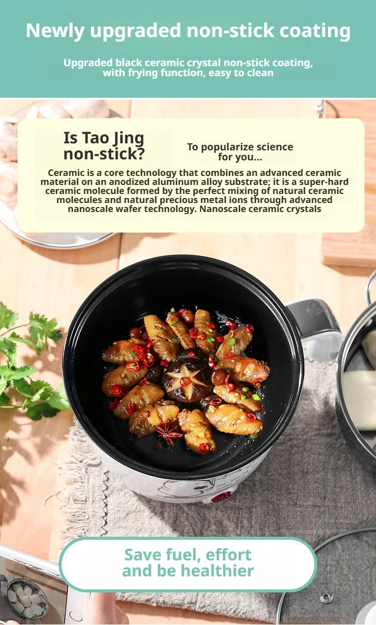 Student dormitory multifunction electric cooking pot for cooking noodles Electric Rice Cooker Machine kitchen acceesories