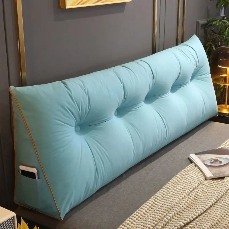 Quality Triangular Headrest Cushion Removable Washable Backrest Soft Waist Protection Sofa Bedroom Decoration Headboard Pillow