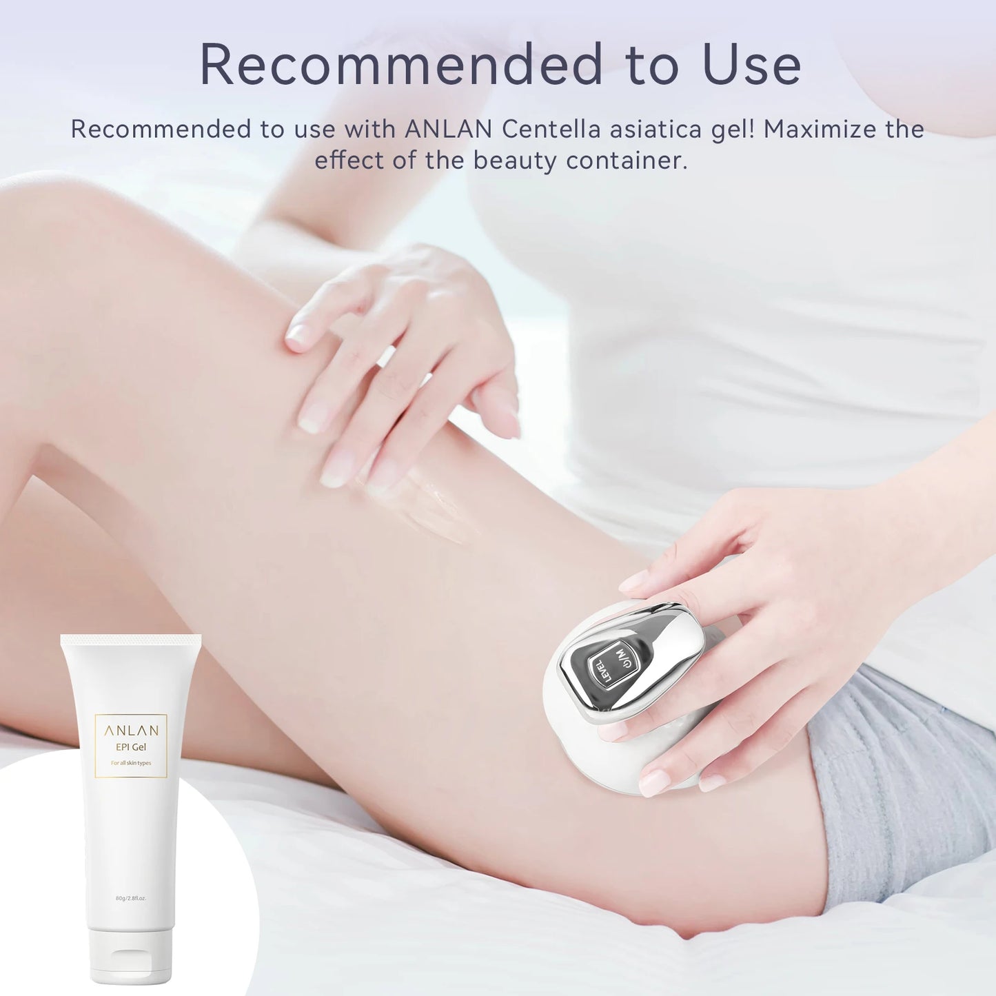 ANLAN RF Body Slimming Machine 5 in 1 EMS Cavitation Ultrasonic Fat Burner Belly Fat Burning Slim Shaping Lose Weight Massager