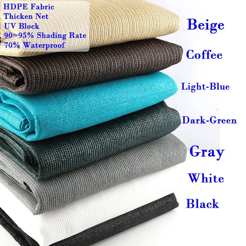 Customize HDPE Gray Terrace Balcony Privacy Net Anti-UV Pergola Sun Shade Net Garden Screen Fence Netting Swimming Pool Awning