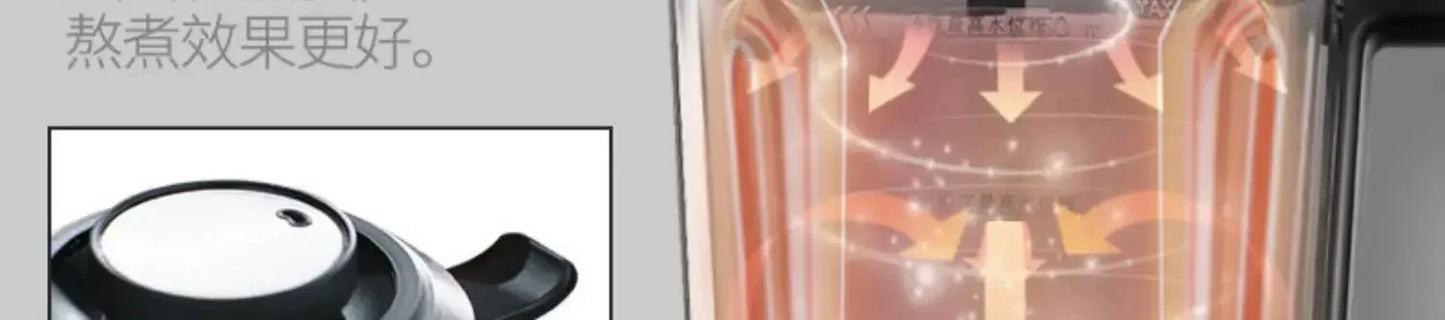 เครื่องปั่นสำหรับครัว 220V เครื่องปั่นแก้ว 1.65L เครื่องปั่นไฟฟ้า เครื่องทำลายผนัง เครื่องปั่นแบบพกพา