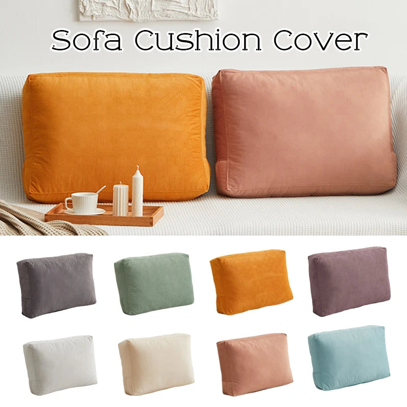 Soft Fleece Pillowcase Sofa Back Cushion Cover Fabric Nordic HomeLiving Room Decorate Rectangular Lumbar Pillow Case Unstuffed