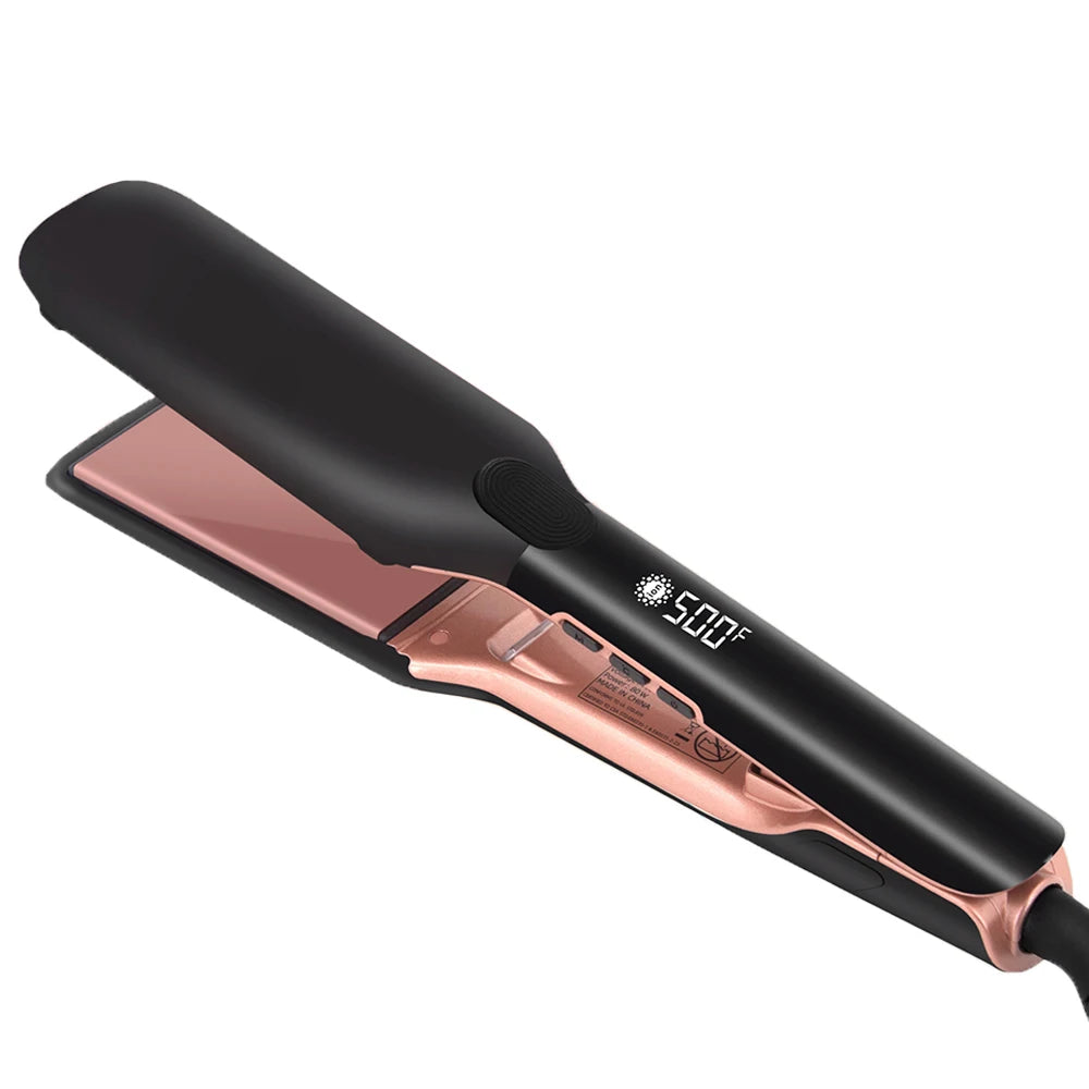 Plasma Hair Straightener Curler Keratin Treatment 250°C 500°F Vibrating Hair Flat Irons For Frizzy Hair Recovers Damage 110-240V