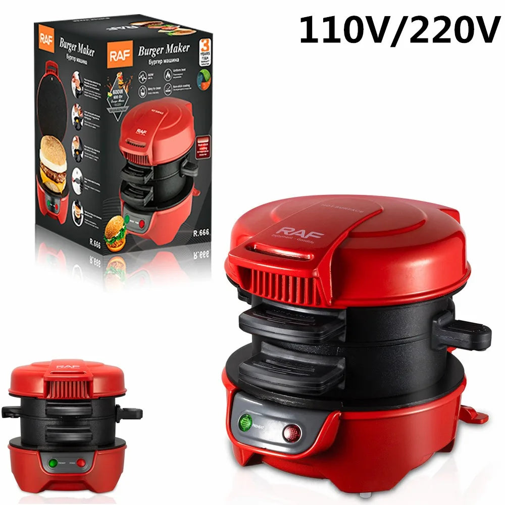 110V 220V Bread Electric Sandwich Maker Machine Toaster Mini Non Stick Burger Grill Baking Pancake Pans for Kitchen Home 빵 토스트기