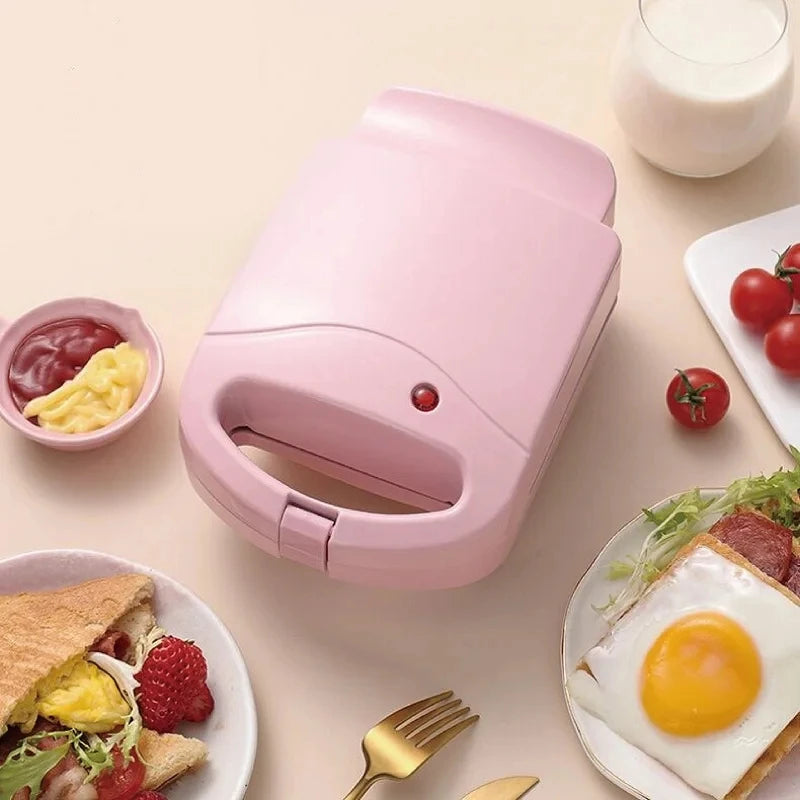 650W Sandwich Maker Home Electric Waffle Maker Panini Bake Maker Fast Breakfast Maker Heating Toaster Kitchen Appliances 220V