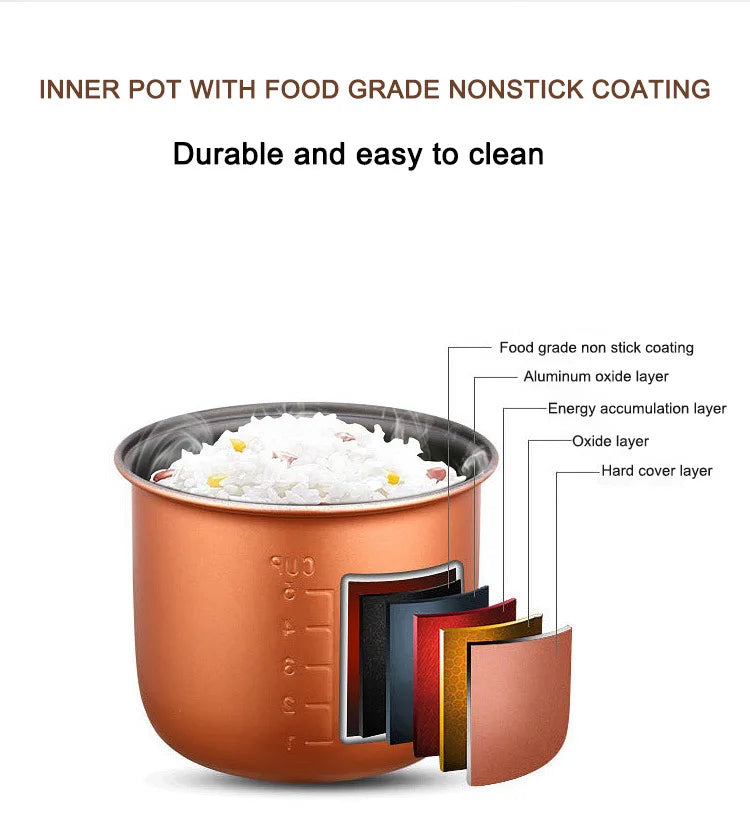 Car rice cooker small smart outdoor electric cooker 12-24V can be regularly insulated and portable for large cars and trucks