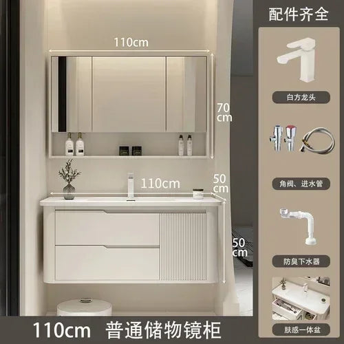 Modern Furniture Jewelry Bathroom Cabinet Storage Organizer Simple Shelves Space Saving Multipurpose Washbasin Makeup Vanity