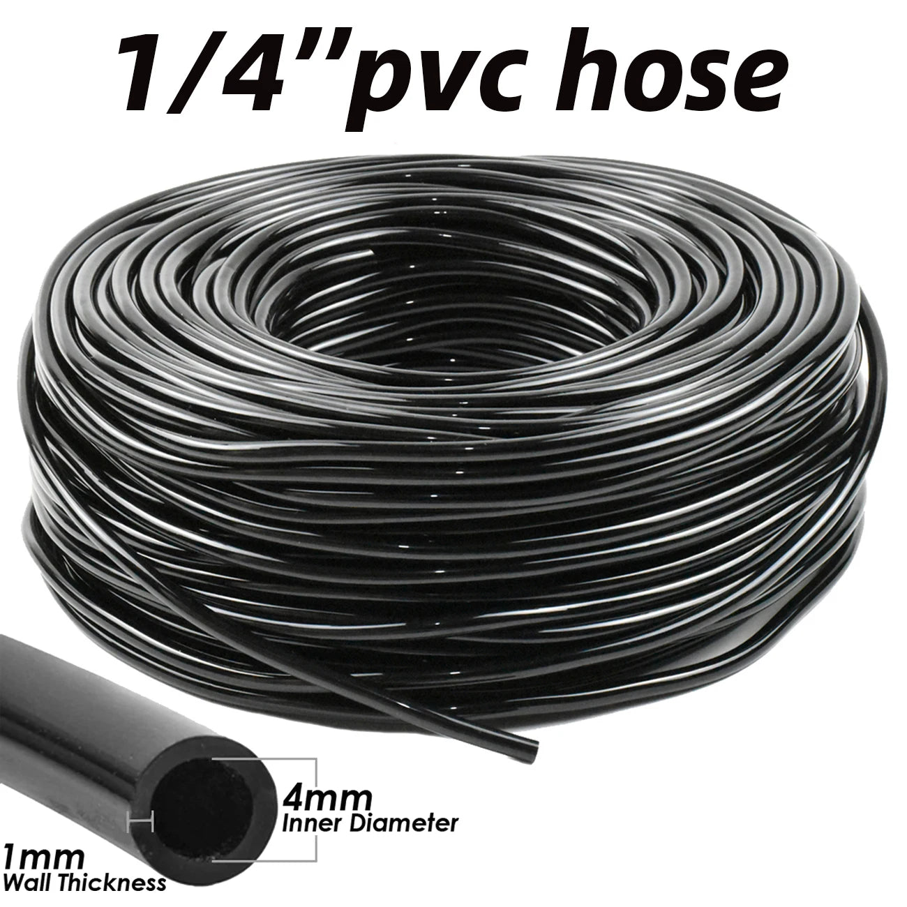 1-50pcs Barbed Connectors Irrigation Fittings Drip Irrigation Barbed Connectors 4/7mm Tubing Fittings for Flower Pot Garden Lawn