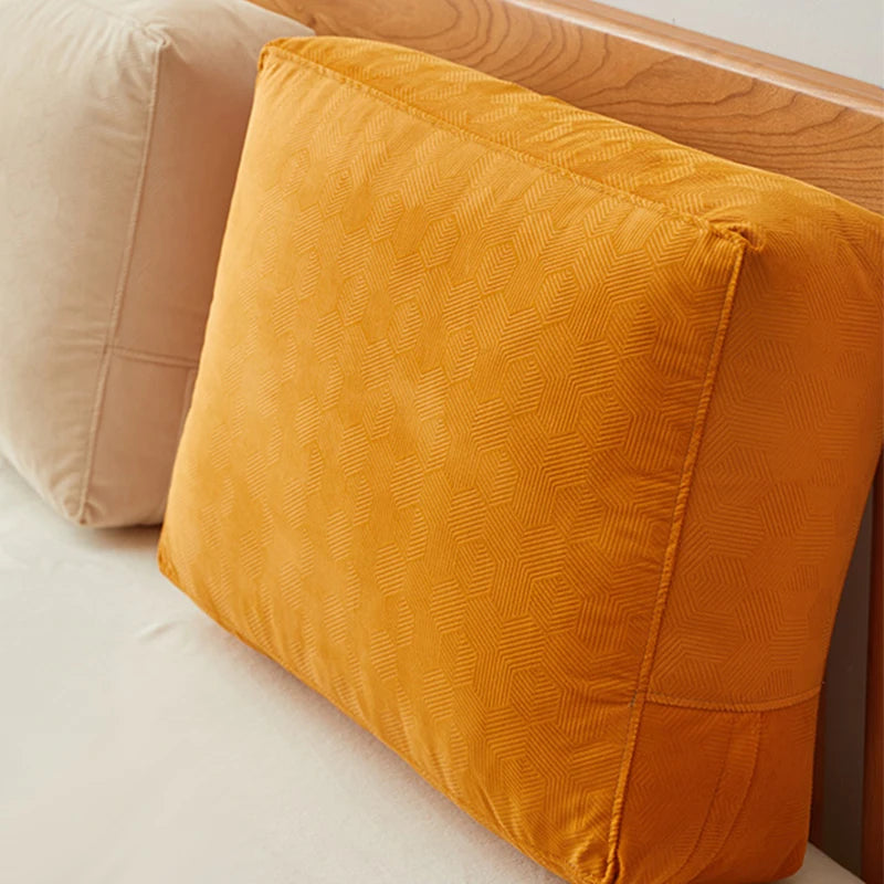 Soft Fleece Pillowcase Sofa Back Cushion Cover Fabric Nordic HomeLiving Room Decorate Rectangular Lumbar Pillow Case Unstuffed