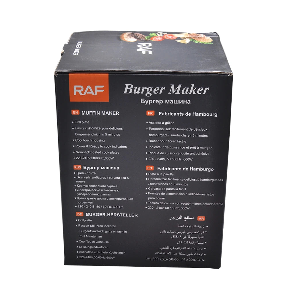 Mini Electric Burger Sandwich Maker Machine 220V 110V Bread Grill Baking Toaster Non Stick Pancake Pan for Home Kitchen 빵 토스트기