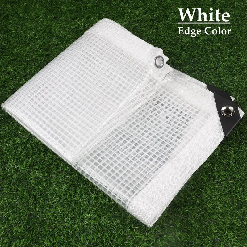 160 180GSM Silvery Edge Mesh Reinforce PE Rainproof Tarpaulin Garden Flower Plants Cover Car Tarpaulin Gazebo Vertical Screen