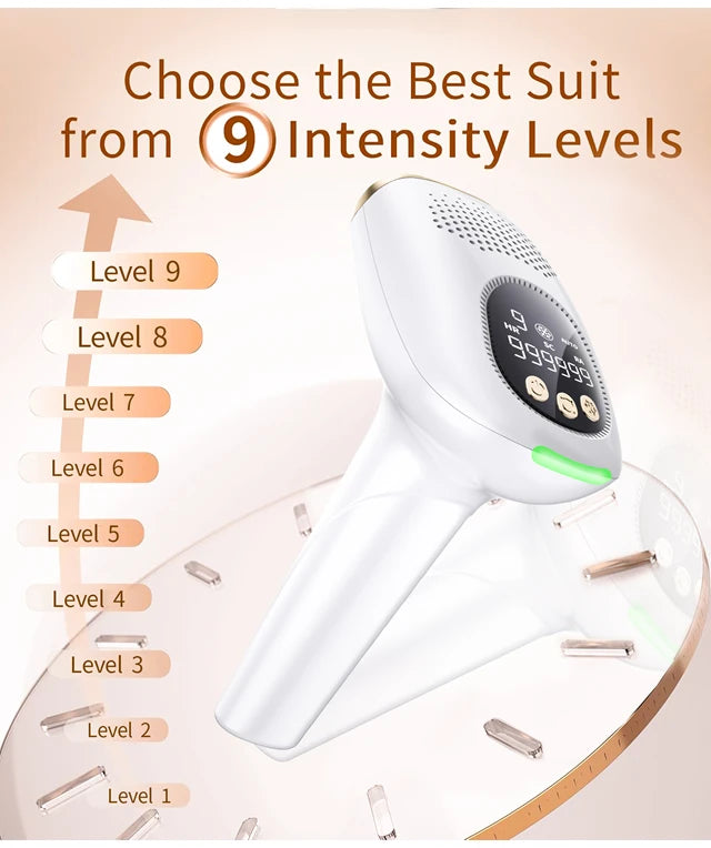 999999 Flash IPL Laser Hair Removal Convenient Home Device for Women Easy Hair Removal Painless Electric Hair Removal