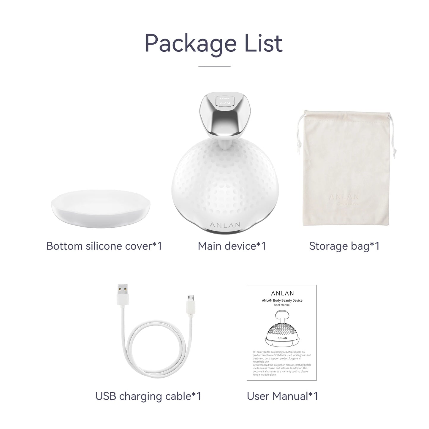 ANLAN RF Body Slimming Machine 5 in 1 EMS Cavitation Ultrasonic Fat Burner Belly Fat Burning Slim Shaping Lose Weight Massager